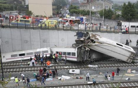 Tragedie feroviară în Spania: Cel puţin 77 de morţi şi 143 de răniţi
